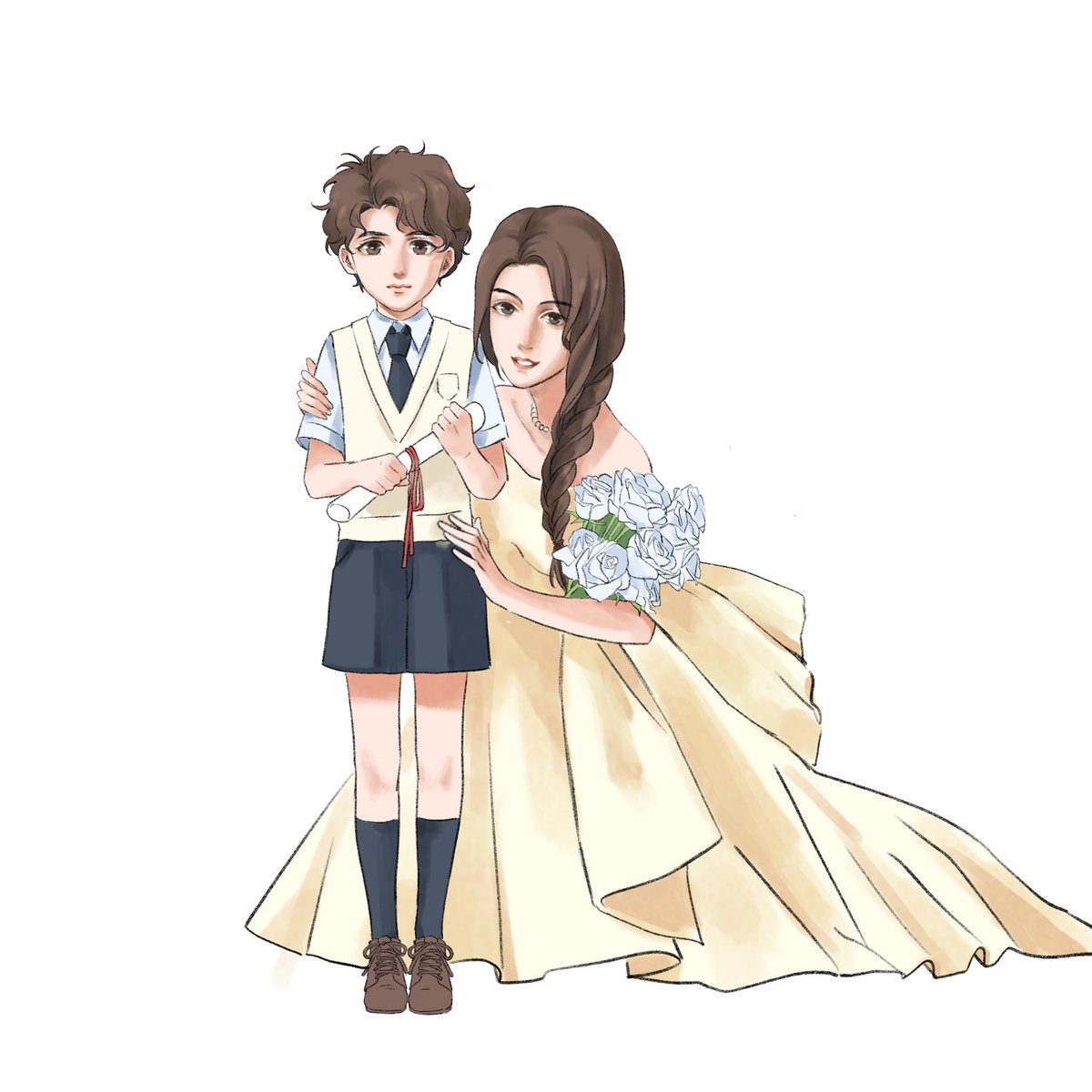 moonlitmelody_'s tweet photo. #LiesofP #liesofPfanart with mommy~~~~~ https://t.co/qHbTGdQ3Vr