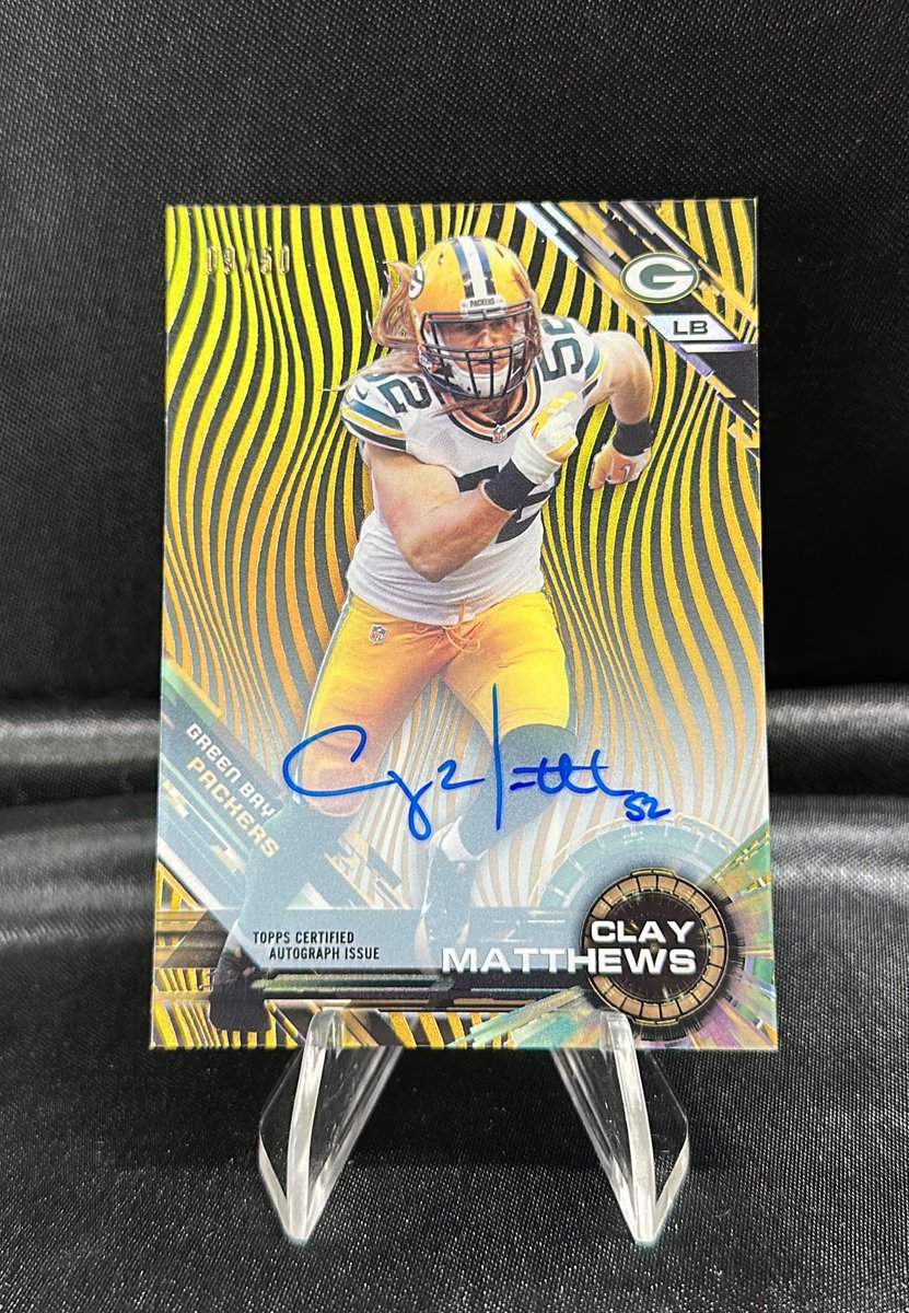 Price: $80

Clay Matthews Topps Auto /50 🧀

RT’s and Tags highly appreciated 

#phinstax #Xnat25