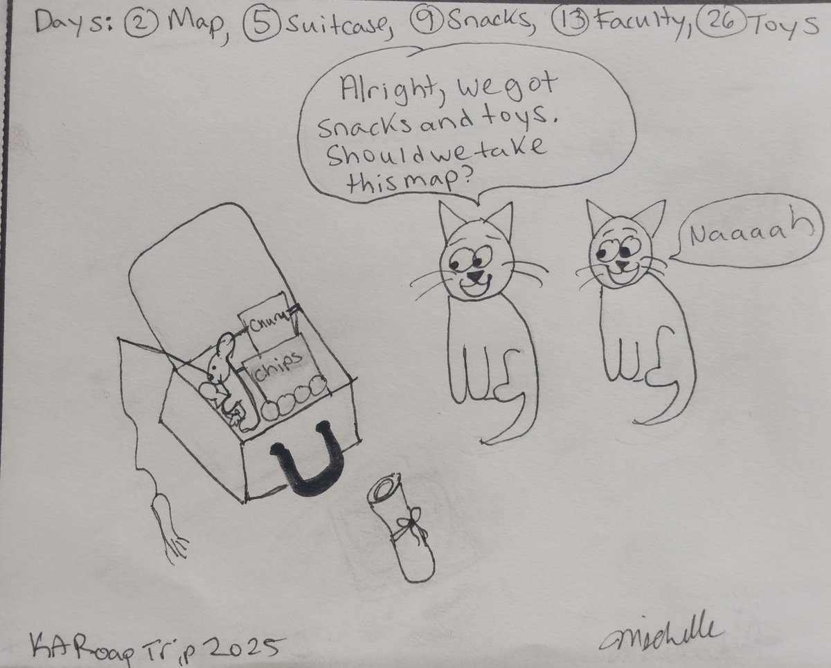 MichelleForNow's tweet image. My last two scribble scrabbles for June's challenge. 😆 That's supposed to be fireflies outside the window and a kitten that the cat in the bed is hugging 😄