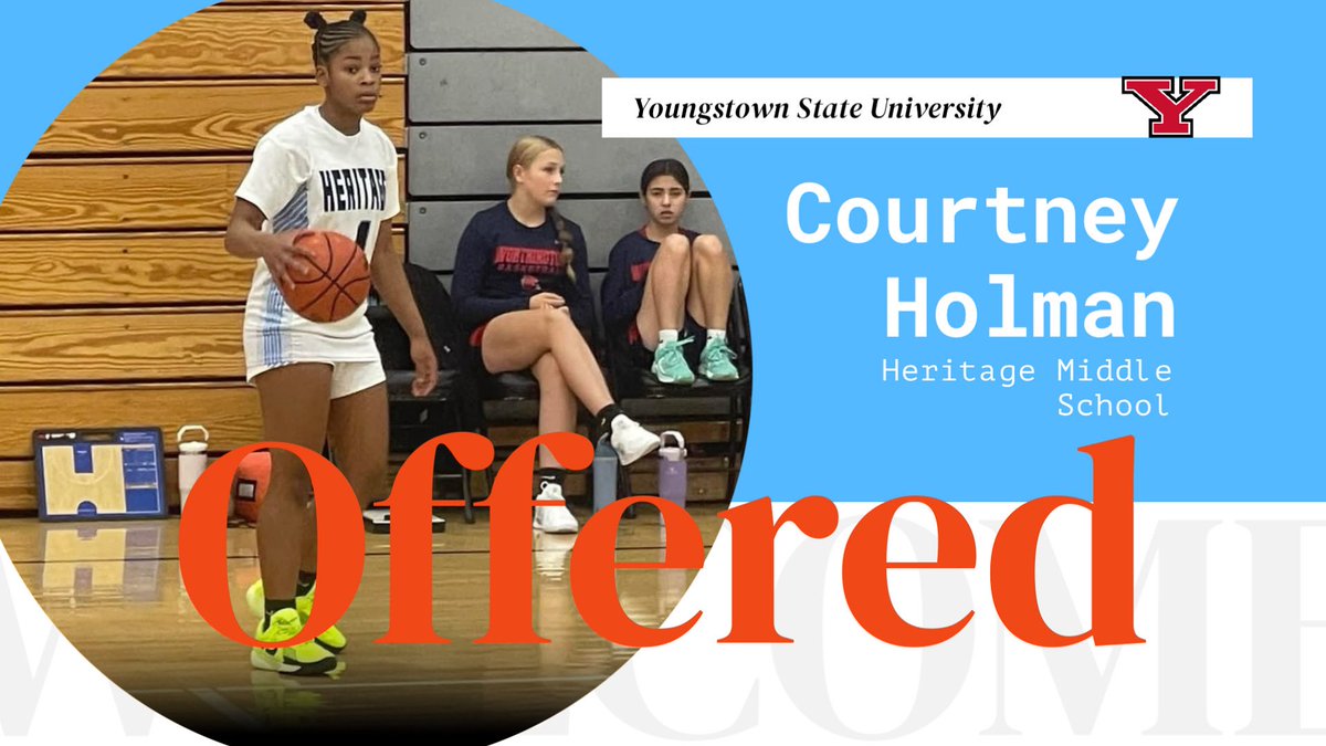 Congratulations to 2030 <a href="/courtvue/">Courtney Holman 2030</a> for picking up her 1st offer today!   We are so proud of you.  Hard work pays off!!  First of many more to come!  Still in middle school!!