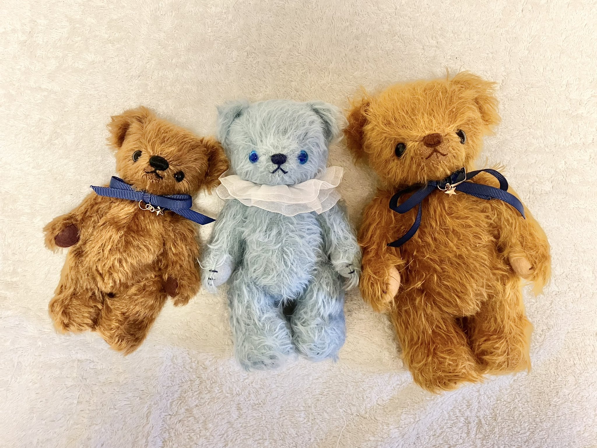 【HARU factory】作家さんのテディベア① ベージュの子 factory】作家さんのテディベア① 【HARU ベージュの子