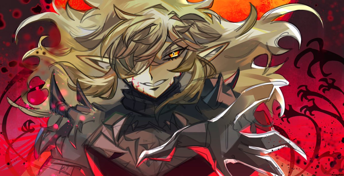 gloom corrupted link where he becomes a loyal knight to the demon king, orders around the gloom hands to seize his foes before cutting them down himself, a ruthless foe no doubt

#totk #loz #tearsofthekingdom #zelda