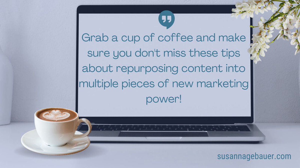 If you looking to repurpose content, go ahead and do it! It's totally okay. 

And here is how: susannagebauer.com/blog/repurposi…