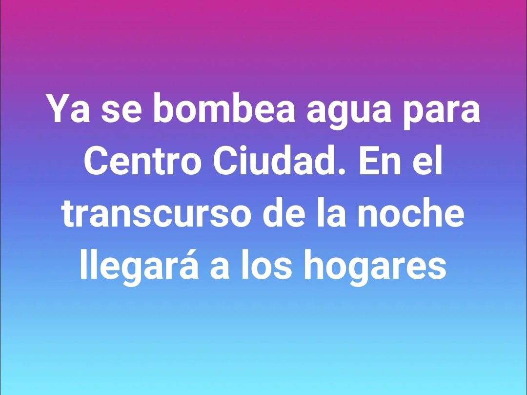 Ya se bombea agua para Centro Ciudad en # CiegodeAvila. En el transcurso de la noche llegará a los hogares. #CiegoEn26 #LaLuchaNoHaCesado #SinPerderUnDía <a href="/AlfreMene37409/">Alfre Menendez</a> <a href="/DiazCanelB/">Miguel Díaz-Canel Bermúdez</a> <a href="/DrRobertoMOjeda/">Dr. Roberto Morales Ojeda</a> <a href="/PartidoPCC/">Partido Comunista de Cuba</a>