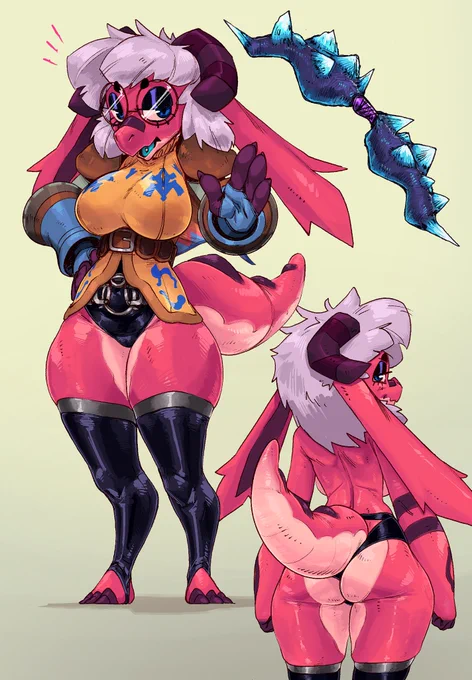 my Bandit Ranger doesn't officially have a name but I wanted to draw her so here you go. She can't see shit without her glasses.