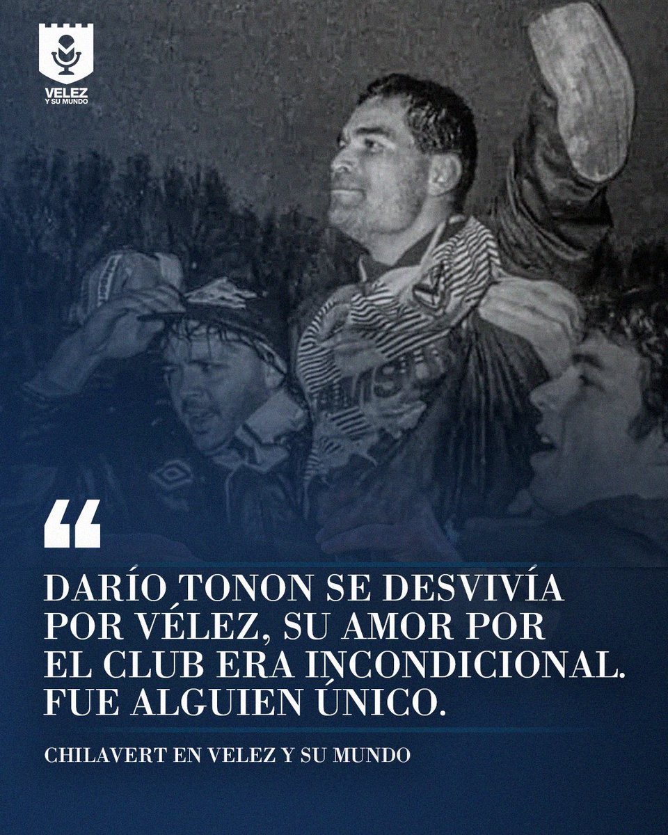 🥹 "DARÍO TONON SE DESVIVÍA POR #VÉLEZ, SU AMOR POR EL CLUB ERA INCONDICIONAL. FUE ALGUIEN ÚNICO".

🔝🧤 <a href="/JoseLChilavert_/">José Luis FelixChilavert Gonzalez</a> pasó por el aniversario de 35 años de <a href="/VELEZYSUMUNDO/">VELEZ Y SU MUNDO</a> y recordó al gran Darío Tonon.