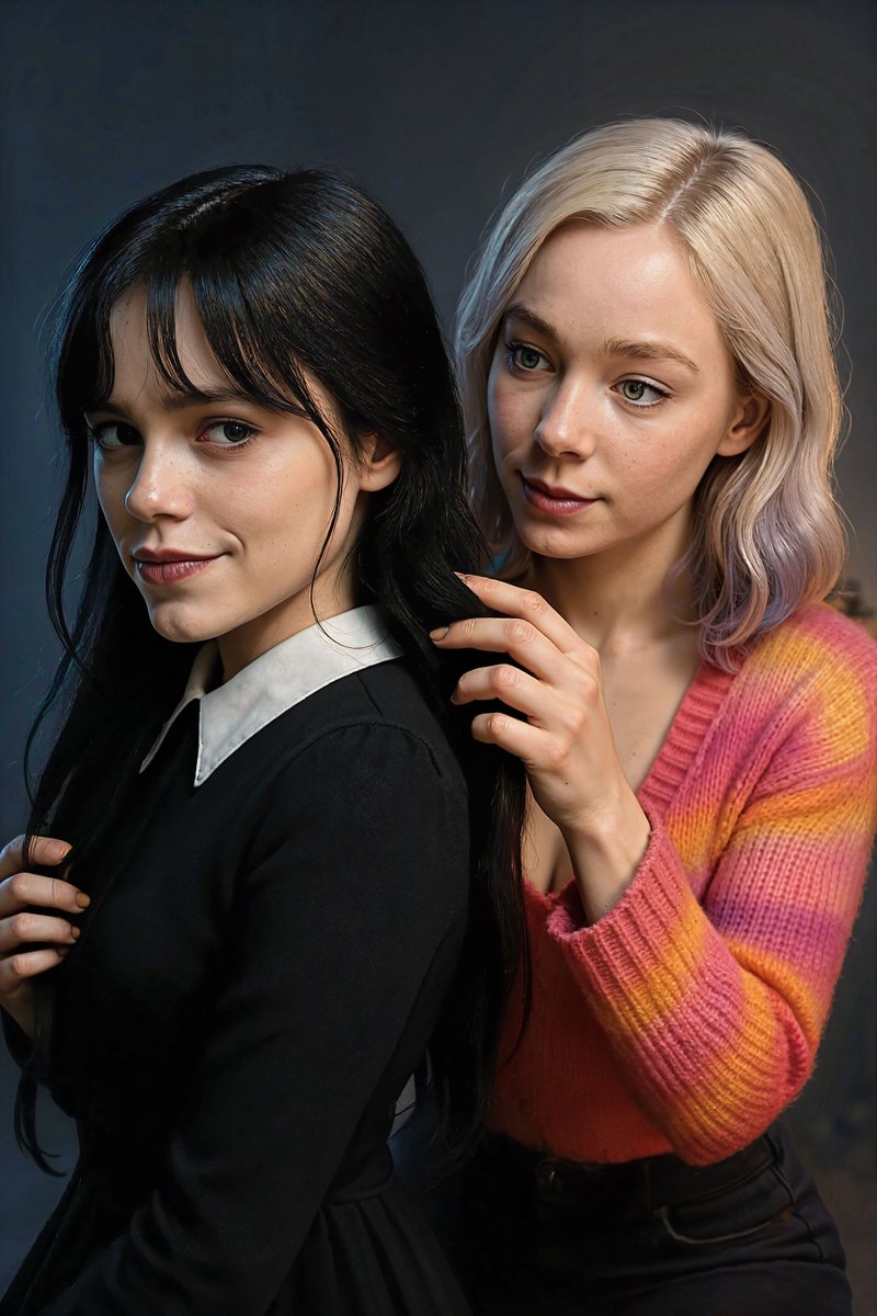CathryneDelamor's tweet photo. Wednesday and Enid portrait
https://t.co/AXCKiIodpX
#enid #enidsinclair #enid_sinclair #enidfanart #wednesday #wednesdayaddams #wednesdayaddamsfanart #wednesdaynetflix #ai #digitalart https://t.co/yXOXSSdMtG