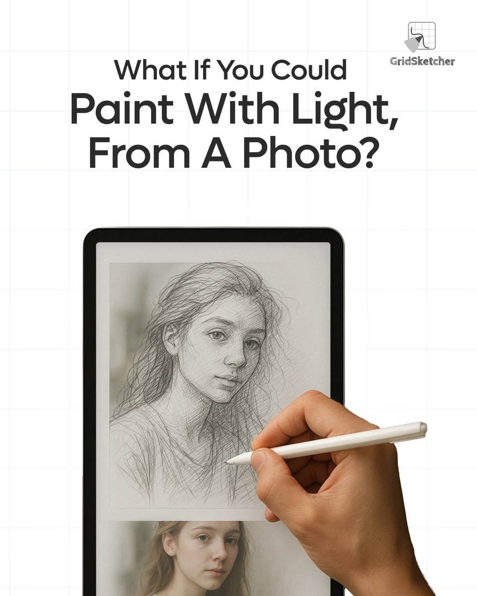 App_Cloudknots's tweet image. GridSketcher doesn’t just sketch photos - it hands you the brush. Control every line and bring your vision to life.
Download Now:
cloudknots.in/gridsketcher/

#Gridsketcher #PhotoSketchConversion #DrawingApp #PhotoDrawing #Artist #GridDrawing #PortraitSketch #trending #drawingtips