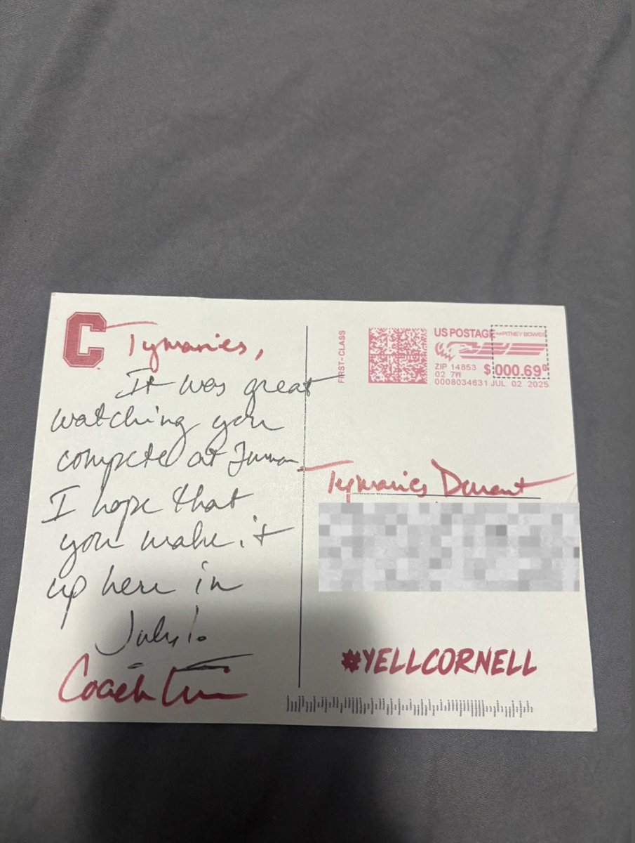 Love from <a href="/BigRed_Football/">Cornell Football</a> !
<a href="/TerryUrsin/">Terry Ursin</a> <a href="/DanSwanstrom/">Dan Swanstrom</a>