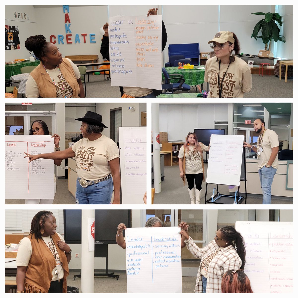 HESLancaster's tweet photo. Houston is saddled up for the start of school. @DrDab_Okafor held an Instructional Leadership Team summit today to share expectations that equip & support teachers to elevate the quality of instruction and enhance student learning. #OneTeamOneDream @LancasterISD @YvonneMThornton https://t.co/6SNQozuEEm