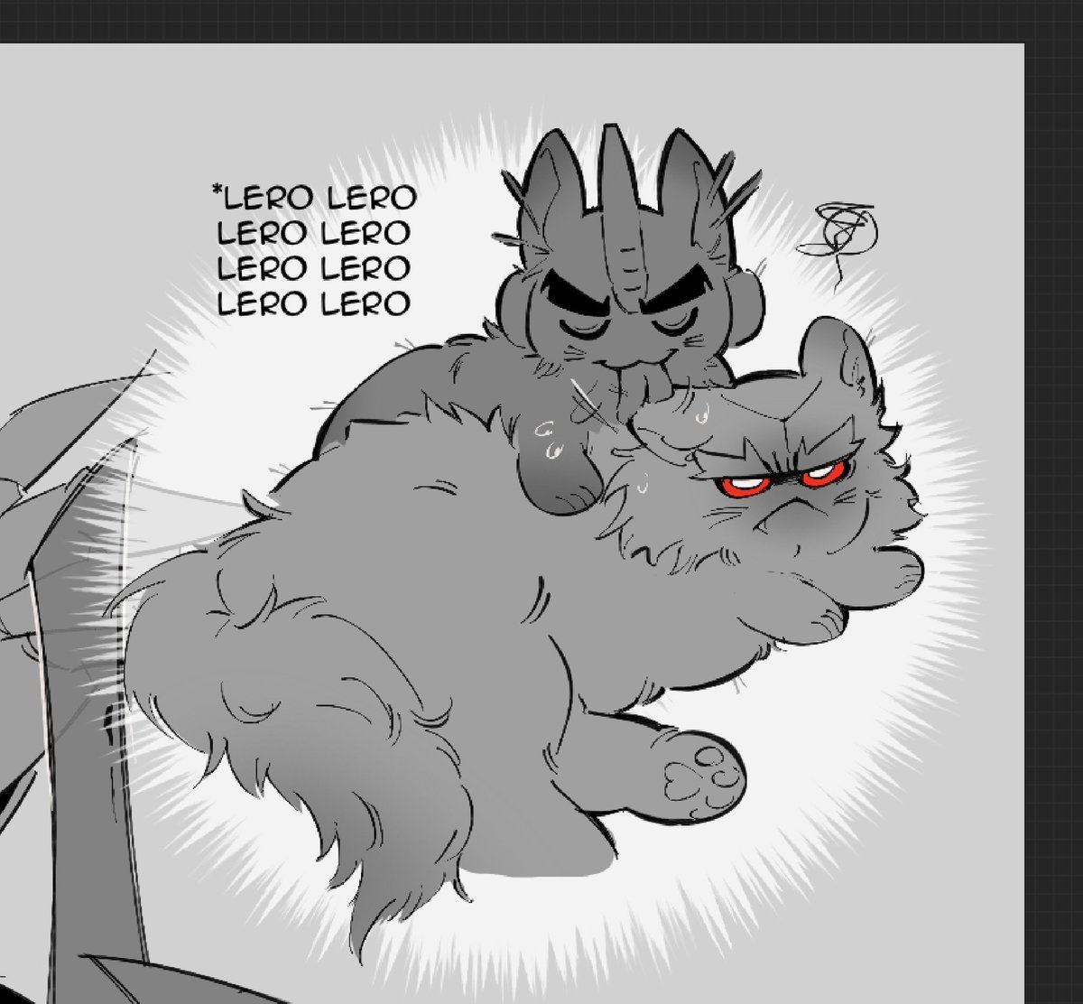 WIP‼️Sneak peek 👅(Me pidieron un michi megatron, pero dejé volar mi imaginación jaja)

#megop #opmeg #tfp