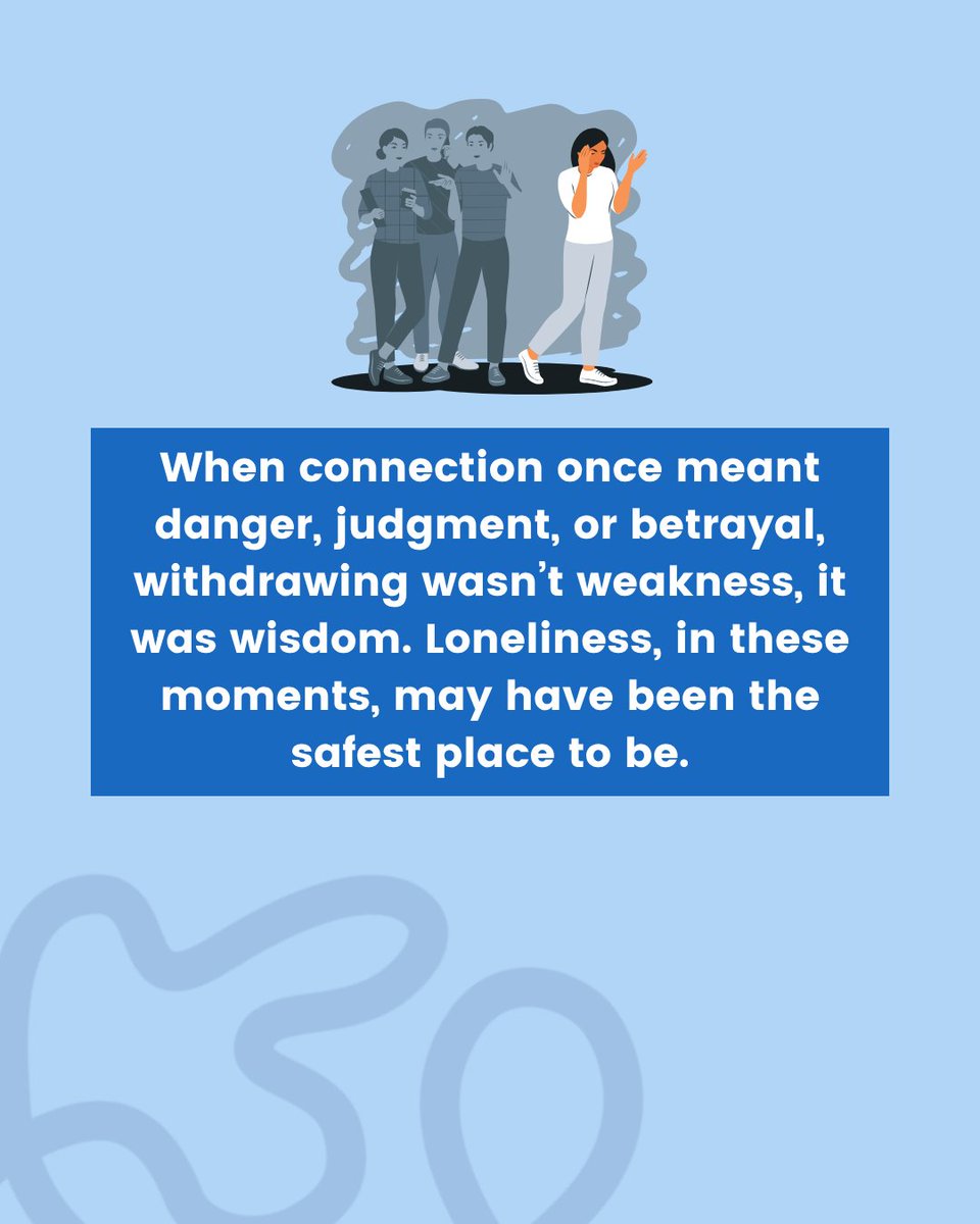 BlueKnotOrg's tweet image. For many people living with #complextrauma, #loneliness is not just an emotion it can be a survival strategy.​..