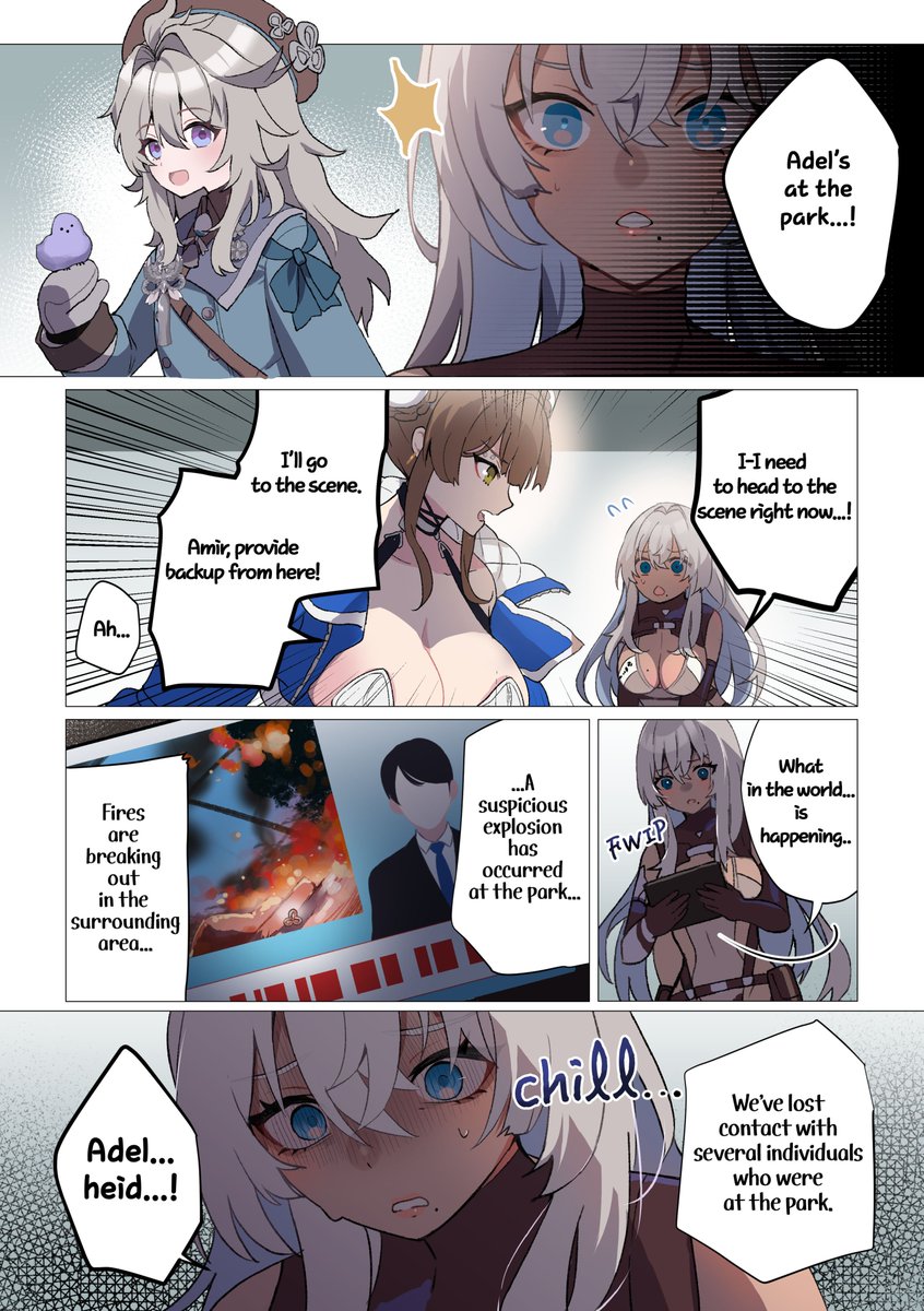 CZN_Official_EN's tweet photo. ◤Chaos Zero Nightmare Webcomic Vol.5 "Amir"◢

「What in the world...is happening...Adel...heid...!」

The official Webcomic Chapter 5, created with artist @tare_nu
Amir's story is now live.

#CHAOSZERONIGHTMARE #CZN #ChaosZeroNightmare https://t.co/GYgD9w6UH6