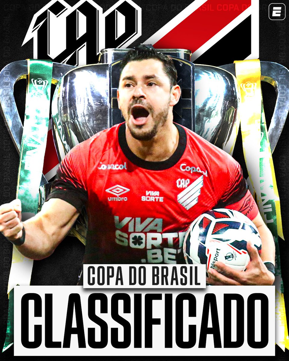 ESPNBrasil's tweet photo. Com grande atuação em casa, o Furacão confirma a classificação e segue firme na Copa do Brasil! 🌪️🔥

Quem segura o Athletico? 👀

#CopaDoBrasil #AthleticoPR #FutebolNaESPN https://t.co/YzOVHTE5e4