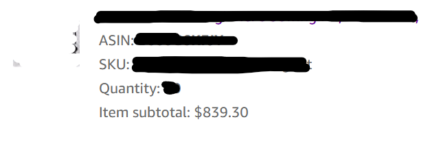 A business just blessed and ordered $840 worth of goods lmaoo