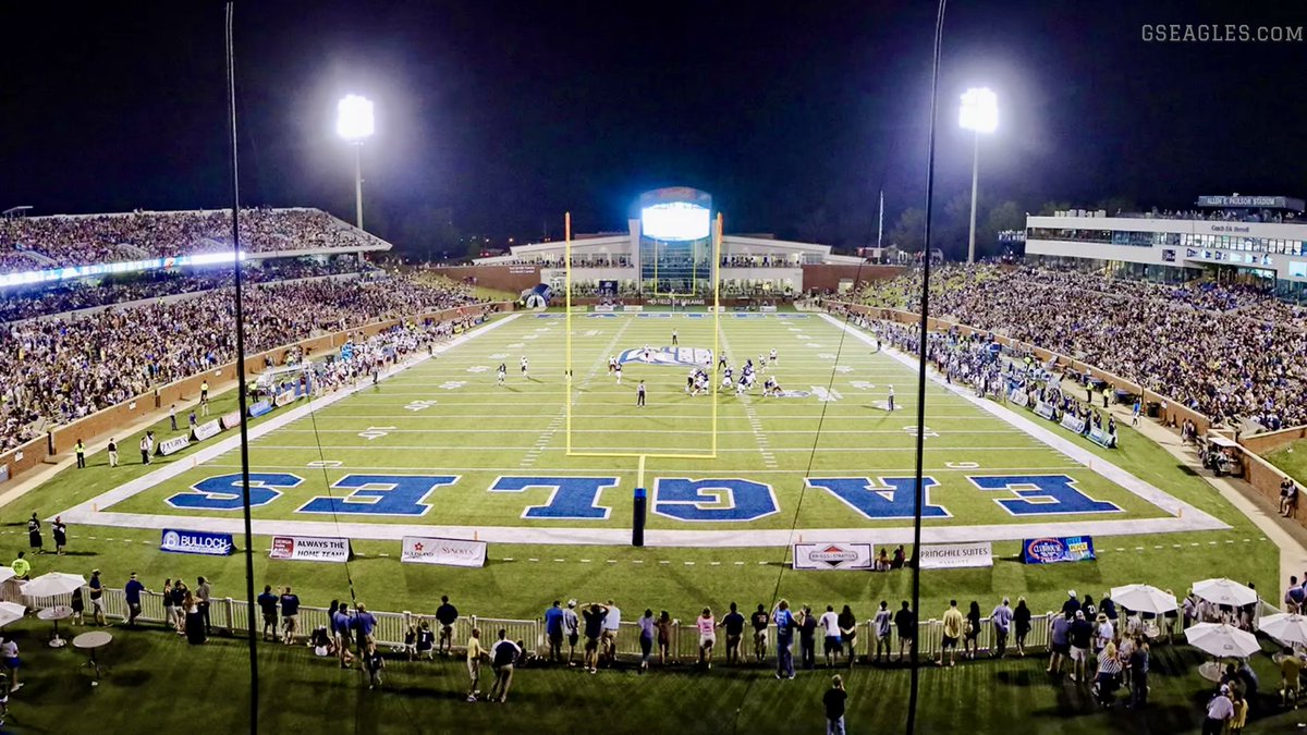 🏈🏈🛫BOOKED🛬🏈🏈

    College Football Tour
  is making its first visit to

🔵𝗚𝗘𝗢𝗥𝗚𝗜𝗔 𝗦𝗢𝗨𝗧𝗛𝗘𝗥𝗡🔵
                         &amp;
  𝗔𝗹𝗹𝗲𝗻 𝗘. 𝗣𝗮𝘂𝗹𝘀𝗼𝗻 𝗦𝘁𝗮𝗱𝗶𝘂𝗺
                       on
             September 13

                  #GATA 

     See you