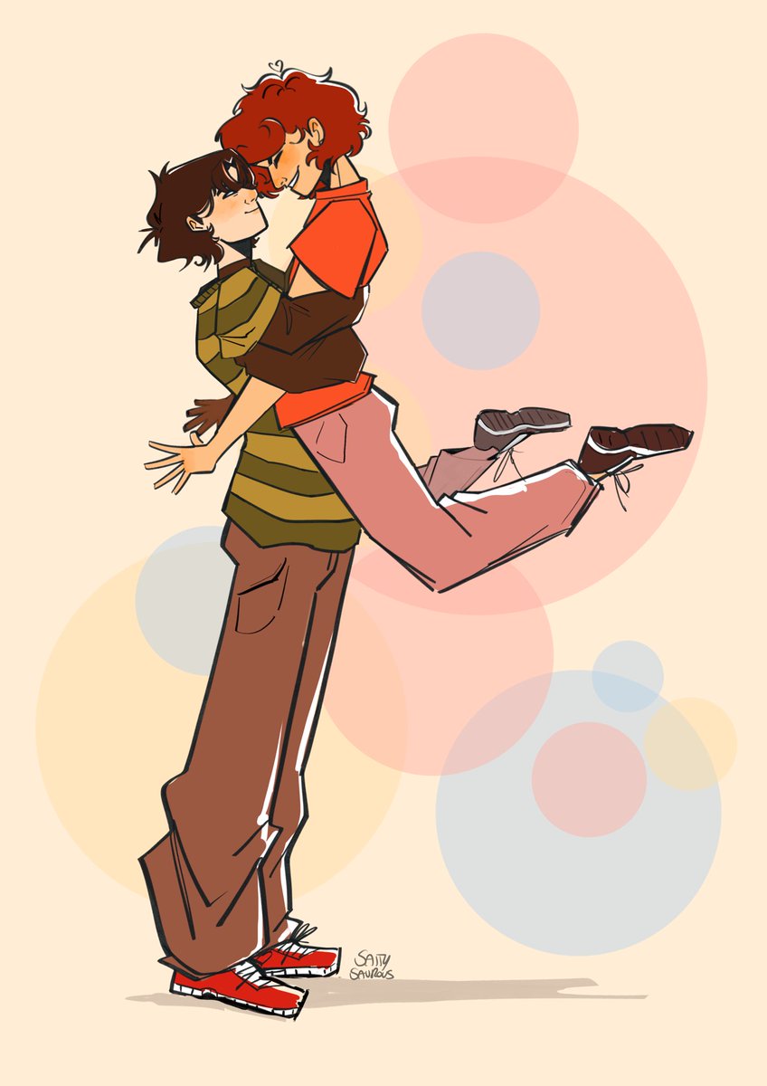 Saltysaurous's tweet image. Hands started struggling half way through so I’ll ignore how wonky it is cause I’m sleepy  
#timbart #timdrake #bartallen #dc