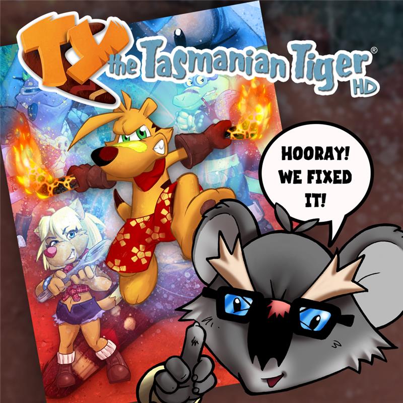 🎉 Good news, mates! The update for TY the Tasmanian Tiger HD is now available.

This patch addresses the stability issues players experienced on their Nintendo Switch 2. You can now enjoy the full adventure, pre-rendered videos and all. 🎥✅

Thanks for your patience. 🧡
