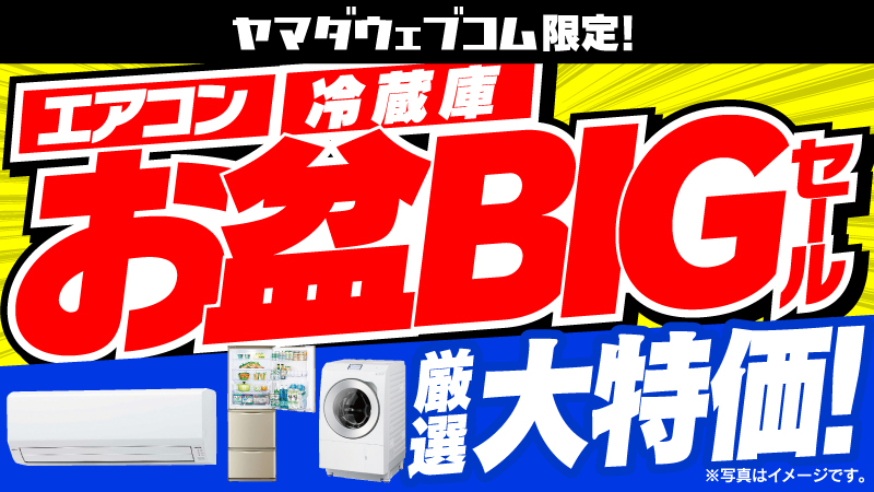 8/9(土)～8/15(金) お盆BIGセール！ 厳選大特価！ 是非この機会にご