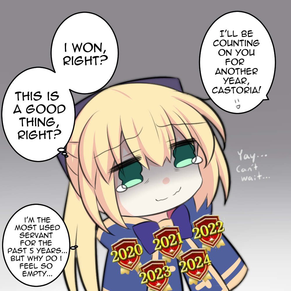 Kuragi_Tutu's tweet photo. Congratz on being the most used servant for the past 5 years, Castoria! 🥳🥳
#fgo #Castoria #キャストリア https://t.co/tb7sjPvdk4