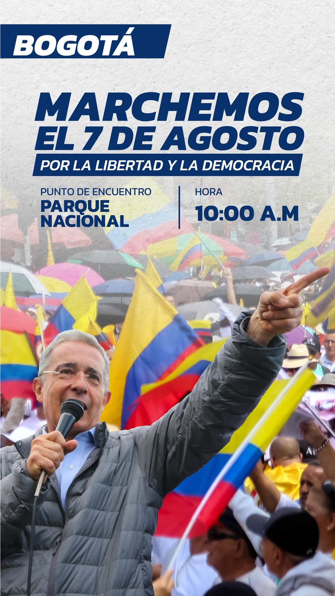 Papo Amin | Concejal de Bogotá (@papoamincd) on Twitter photo Mañana todos juntos en las calles en defensa del Presidente <a href="/AlvaroUribeVel/">Álvaro Uribe Vélez</a>.
Vamos a gritarle al mundo lo que ya muchos sabemos:
¡URIBE ES INOCENTE!
#ALaCallePorElCucho7A
#MarchoPorLaLibertad7A
#UribeInocente Mañana todos juntos en las calles en defensa del Presidente <a href="/AlvaroUribeVel/">Álvaro Uribe Vélez</a>.
Vamos a gritarle al mundo lo que ya muchos sabemos:
¡URIBE ES INOCENTE!
#ALaCallePorElCucho7A
#MarchoPorLaLibertad7A
#UribeInocente