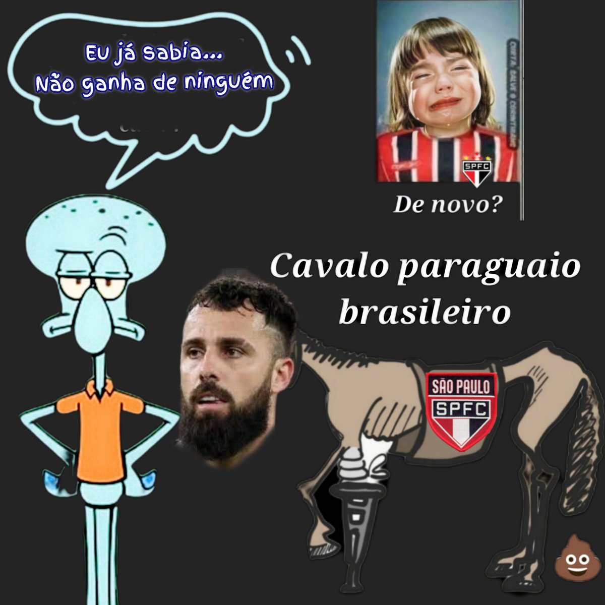 cleberlab's tweet image. .Já virou rotina... Meu Jeguedrei e seus cavalinho do SPFC 
Vai se acostumando perder para times da série B essa é a sua realidade kkkkkkk