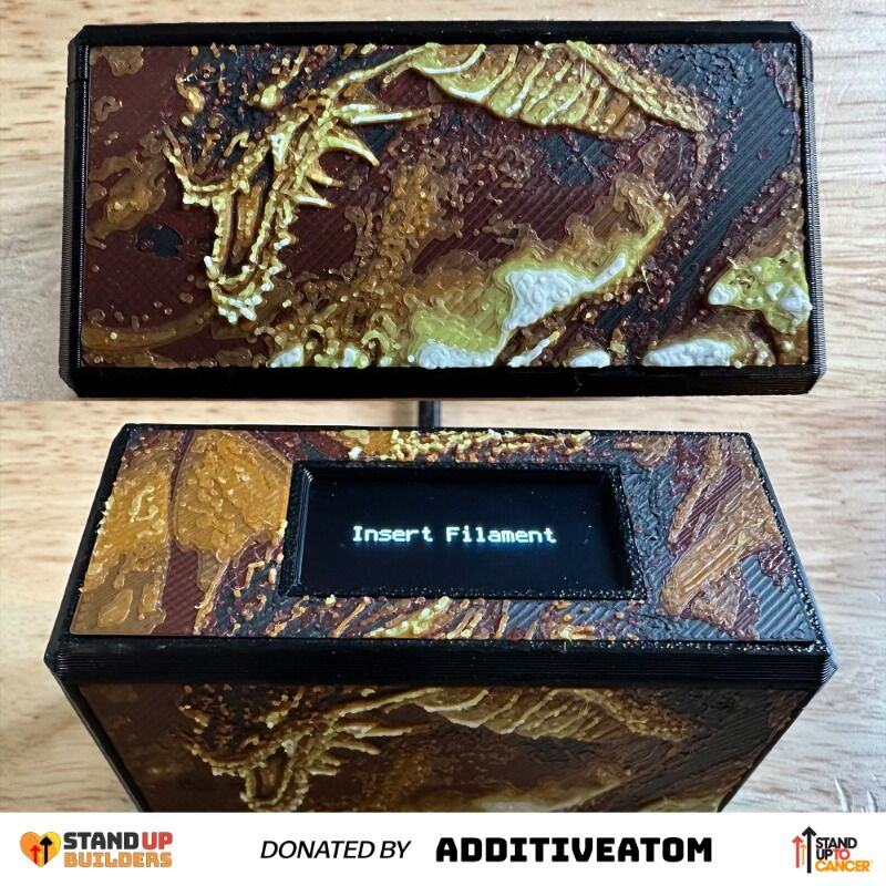 WOW! <a href="/AdditiveAtom/">Additive Atom</a> donated a custom Hueforged Dragon TD-1 to the #StandUpBuilders Auction!  Bid now!!  tiltify.com/@briansaviano/…