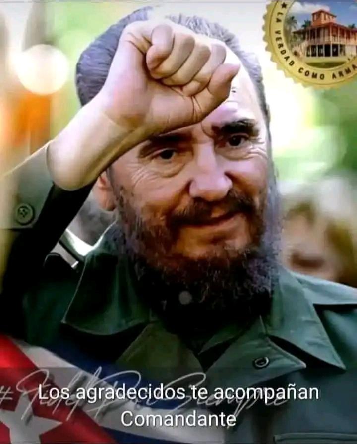 Por siempre en nuestra memoria el invicto Comandante en jefe Fidel Castro Ruz.
#CienAñosConFidel 
#FidelPorSiempre
<a href="/DiazCanelB/">Miguel Díaz-Canel Bermúdez</a> <a href="/DrRobertoMOjeda/">Dr. Roberto Morales Ojeda</a> <a href="/DeivyPrezMartn1/">Deivy Pérez Martín</a> <a href="/AlexisLorente74/">Alexis Lorente Jiménez</a> <a href="/CancioYule59529/">Yuleisy Cancio</a> <a href="/lidia_yasim/">Yasim Lidia Albar Fleites</a>