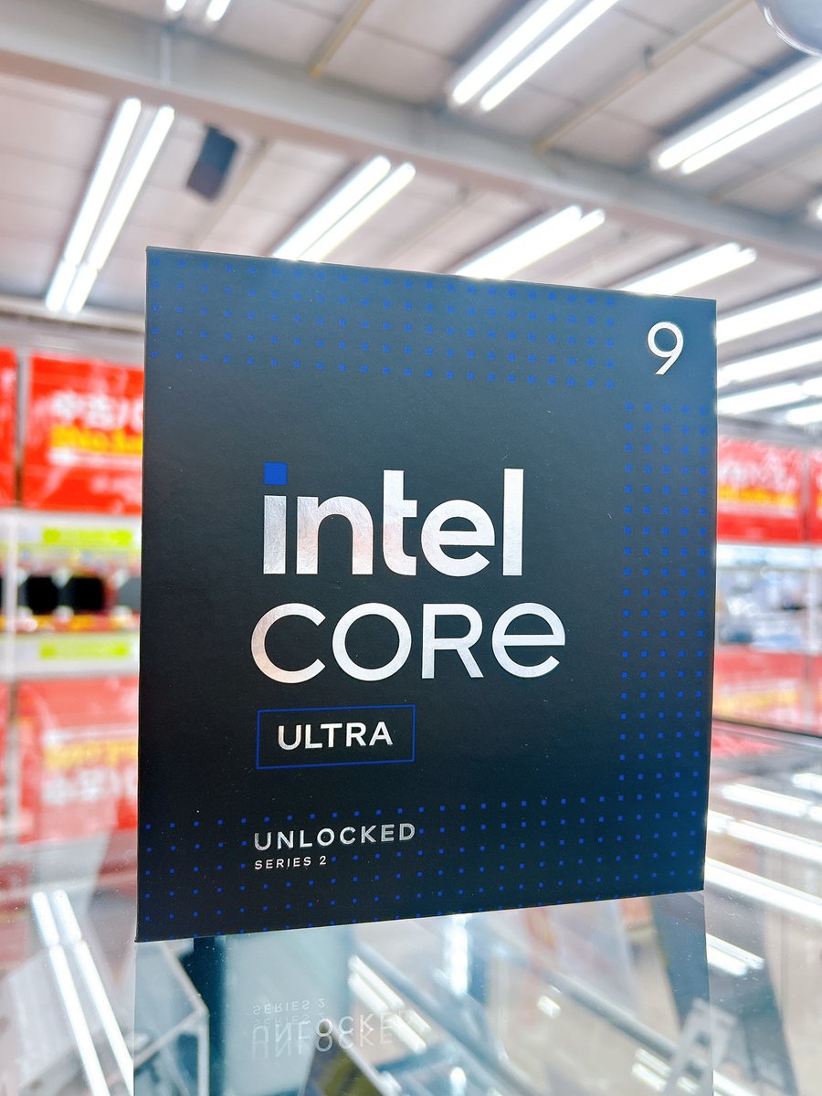 おはようございます🌞
在庫入荷しました✨
”Intel Core Ultra 9 285K”
圧倒的高性能！！！
＃アプライド岡山店　＃アプライド　＃CPU　＃自作PC
