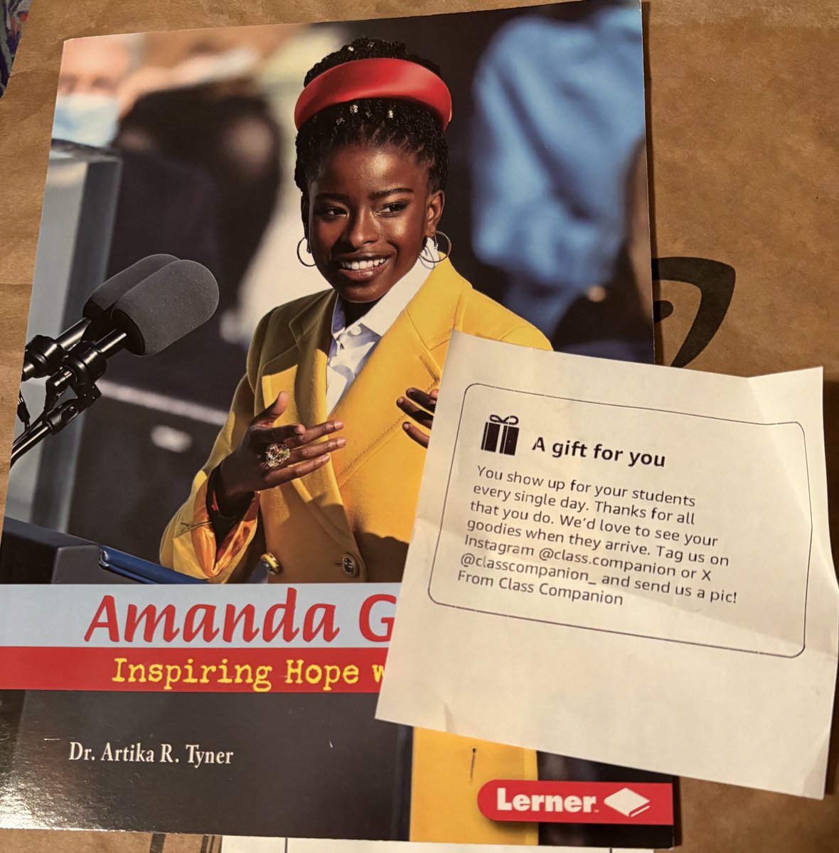 Ms. T ๐ง ๐๐ (@turlsa18) on Twitter photo Thank you <a href="/ClassCompanion_/">Class Companion ๐ฆธ ๐</a> for sending this book for my classroom. This will be a great addition to my social studies library. Thank you for supporting teachers and our students! Thank you <a href="/ClassCompanion_/">Class Companion ๐ฆธ ๐</a> for sending this book for my classroom. This will be a great addition to my social studies library. Thank you for supporting teachers and our students!