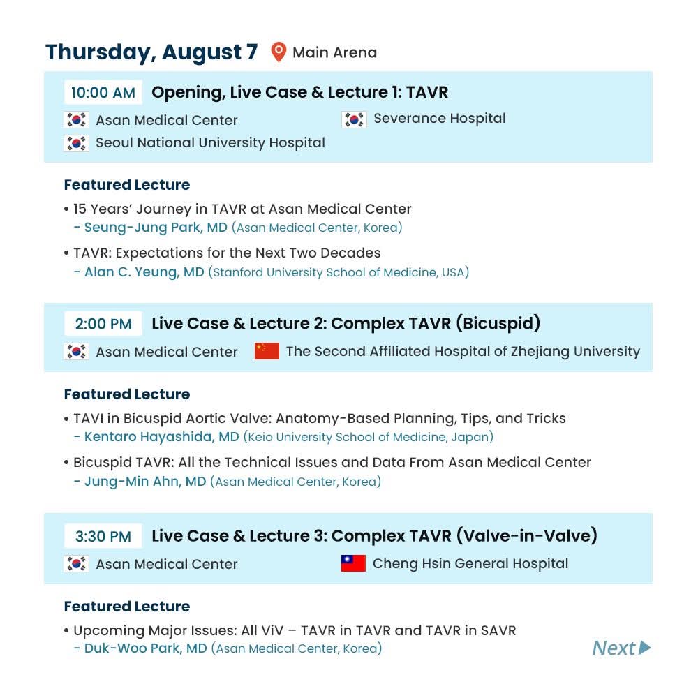 Zill_cardio's tweet photo. #SEOULVALVES2025 
#LiveCases

Find below the details of 1⃣3⃣ moderated live case transmissions from 7️⃣ leading medical centres in Asia by the renowned experts in the fields of valvular interventions.

@summitmd_cvrf #CardioX https://t.co/V3XHBt2Rrc
