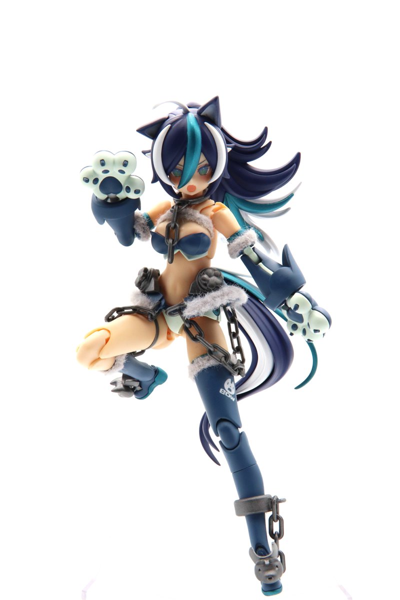 メガミデバイス　
PUNI☆MOFUラン　カスタム
「幻獣フェンリル」
完成しました！
（1/4）
#メガミデバイス