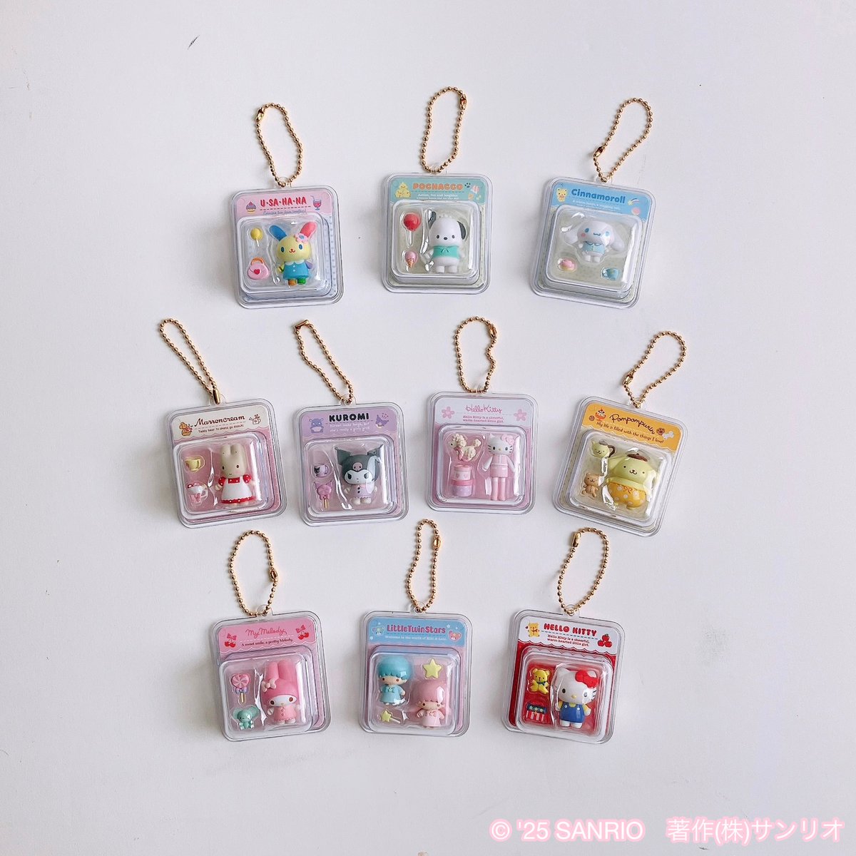 サンリオミニチュアトイシリーズ パッケージチャーム 全5種 サンリオミニチュアトイシリーズ パッケージチャーム 全5種