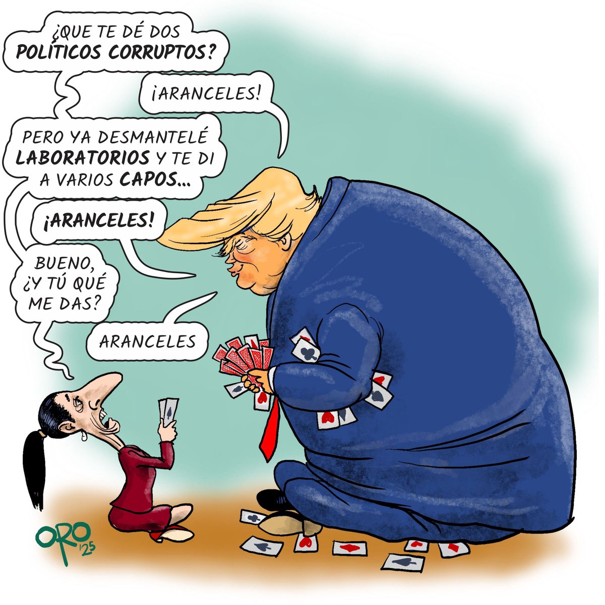 En el poker bilateral, México pierde todas
<a href="/GraficoOro/">Oro Humorista Gráfico</a> 
#NuestrosMoneros