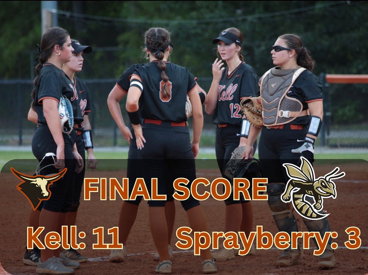 Kell Fastpitch (@kellsoftball) on Twitter photo ๐จ FINAL ๐จ
Kell: 11
Sprayberry: 3
<a href="/LMorici11/">LylaMorici18 2027</a> (W) 5IP 1ER 8Ks; 2-3 2B 2RBI
<a href="/MaggieWillmott2/">Maggie Willmott 2027</a> 1-4 2R
<a href="/annabardeen/">Anna Bardeen</a> 1-4 3B 3RBI
<a href="/ThomureJaedyn/">Jaedyn Thomure (2026)</a> 2-4 2RBI
<a href="/SamanthaSt08/">Samantha Stallard</a> 3-3 2B RBI
Christine Braun 3-3 2RBI
Next: Thursday at Woodstock 6pm ๐จ FINAL ๐จ
Kell: 11
Sprayberry: 3
<a href="/LMorici11/">LylaMorici18 2027</a> (W) 5IP 1ER 8Ks; 2-3 2B 2RBI
<a href="/MaggieWillmott2/">Maggie Willmott 2027</a> 1-4 2R
<a href="/annabardeen/">Anna Bardeen</a> 1-4 3B 3RBI
<a href="/ThomureJaedyn/">Jaedyn Thomure (2026)</a> 2-4 2RBI
<a href="/SamanthaSt08/">Samantha Stallard</a> 3-3 2B RBI
Christine Braun 3-3 2RBI
Next: Thursday at Woodstock 6pm