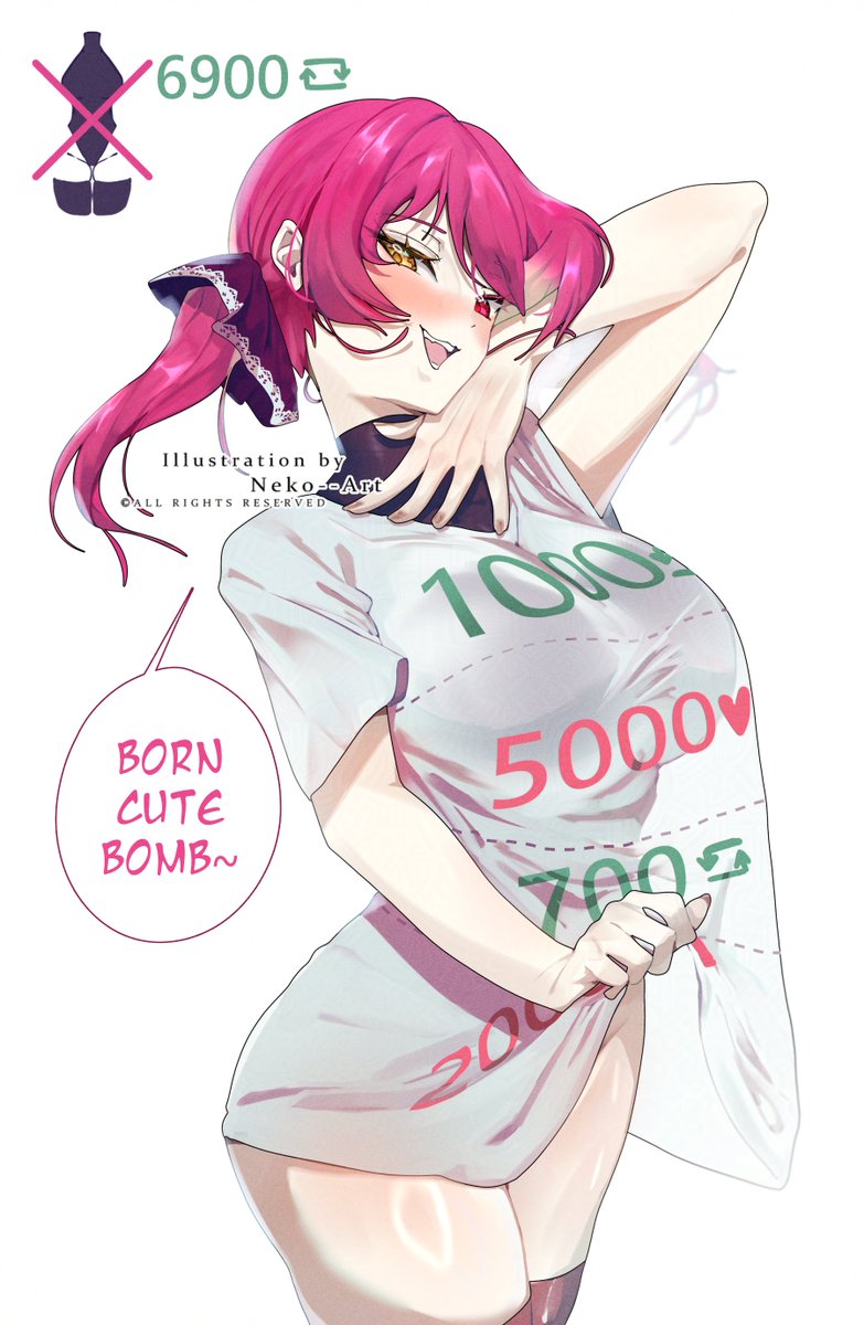 NekoArt77's tweet photo. Born cute bomb... bon born cute bomb 🏴‍☠️

#宝鐘マリン #マリンのお宝 https://t.co/Ackl1pg39o