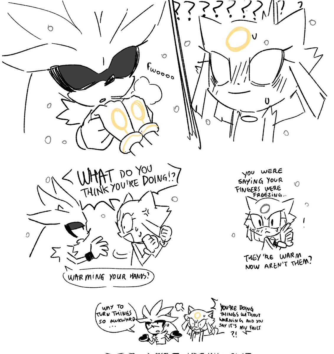 Cold hands #silvaze 
Fanart of @miijiu 's designs/ AU! 