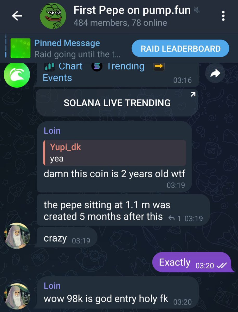 laro_og_'s tweet photo. Ex Paulys 1.1 mill Pepe is not the OG on Pumpfun.

This is the OG Pepe on Pumpfun: 👇

AGF2AW8nosA9rDxgfkHpqN5tTxoqBPreS5MqhRxxzg6i

All other Pepe on Sol Bags will rotate to the OG. Screenshot this.

#pumpfun $PEPE #PEPE #PepeOnSolana #PEPESOL $TROLL $WOJAK https://t.co/lhfJRG42vG