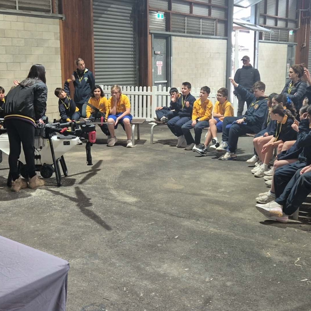 XAGAustralia's tweet photo. Had a great time at RAS Farm Days! 🌾👨‍🌾 Loved sharing our latest ag tech with curious young minds — the future of farming is smart, exciting &amp; for everyone!

#XAGAustralia #AgTech #RASFarmDays #FutureFarmers #AgForEveryone https://t.co/6gMUxt3R9A