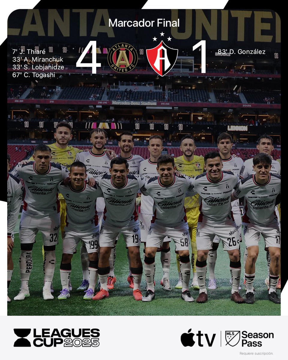 AtlasFC's tweet photo. Gracias Rojinegros, por todo el apoyo en esta @LeaguesCup. https://t.co/5YQPyGtZFP