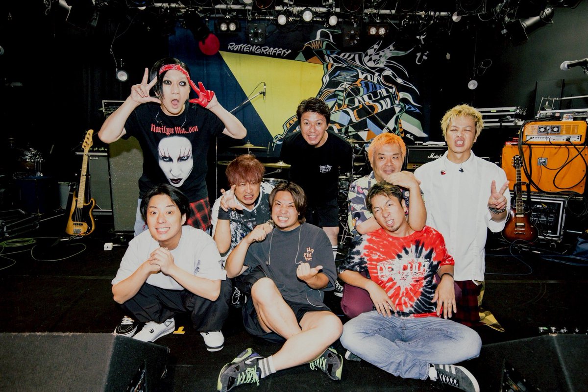 8/6  ROTTENGRAFFTY

わびさびTOUR
盛岡Club Change WAVE
W / SHANK

SHANK曰くぶっといGIG ！
お互いかませたのではないでしょうか。
SHANKとの行脚はまだ続きますよ。
明日郡山もよろしくお願いします。
ありがとうございました😊

photo <a href="/kawado_photo/">かわどう(Tabata Daiki)</a>