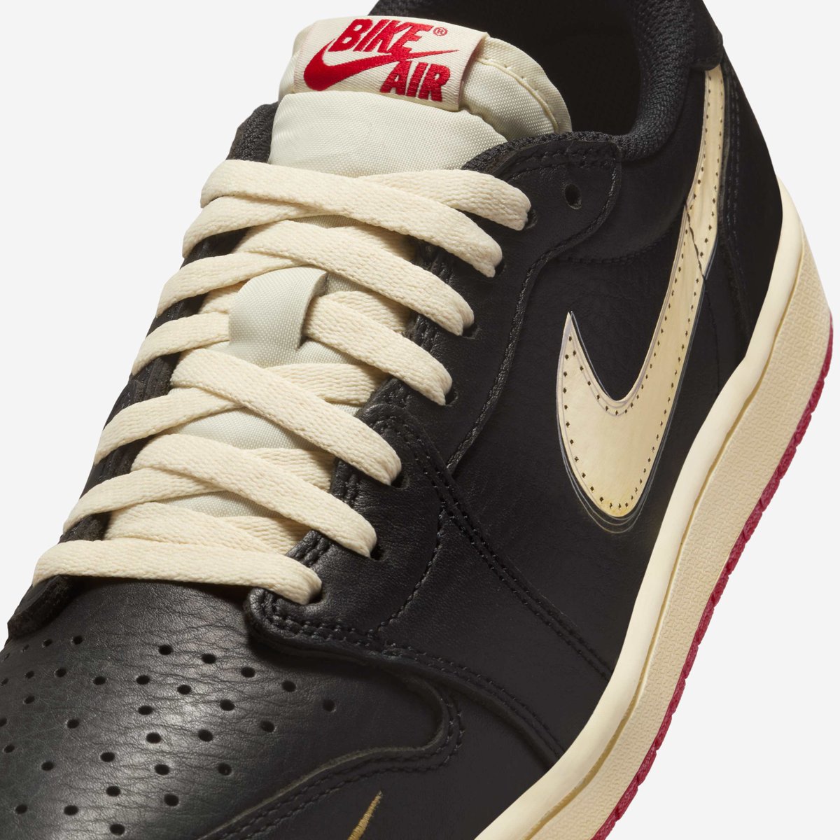 brandon1an's tweet photo. Official images of the Nigel Sylvester x Air Jordan 1 Retro Low OG, releasing August 16th for $165 https://t.co/CCCMHXX5tt