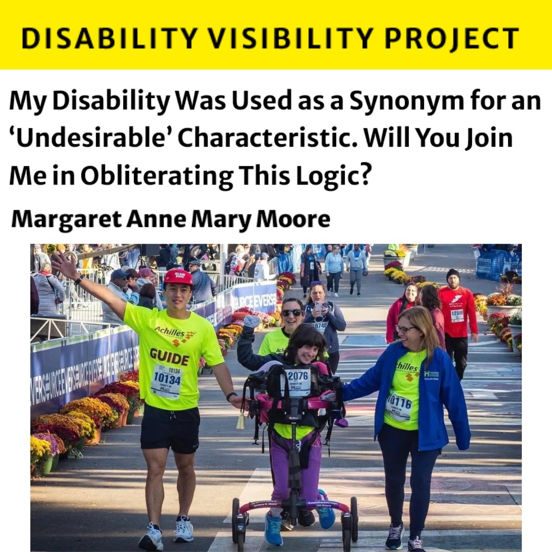 "I have #cerebralpalsy, a #disability... with which I choose to thrive... Please take time to understand how I speak and stride toward a more tolerant world."

I'm proud to have my #essay published on <a href="/DisVisibility/">Alice Wong</a>.

bit.ly/4mfWiQA

#disabilityawareness #disabledauthor