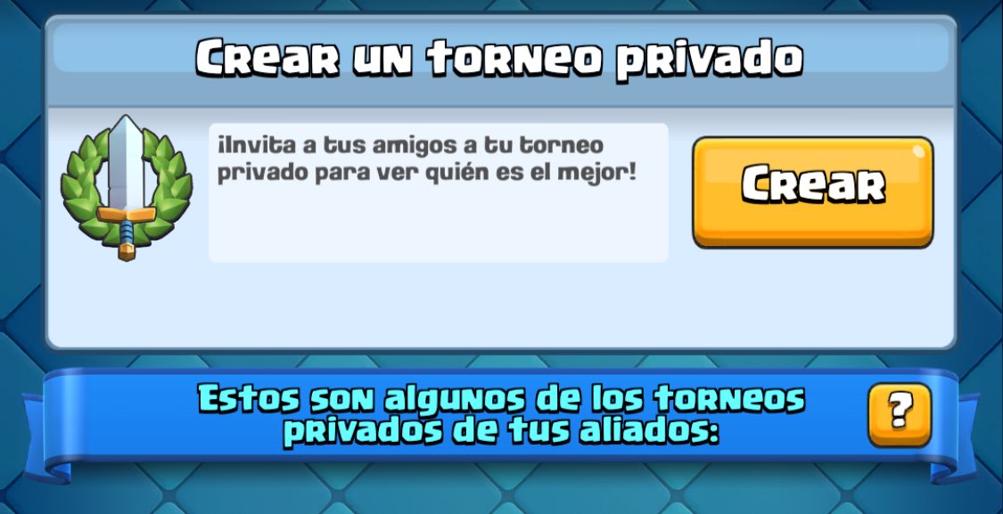 Están para un torneo de clash royale de TW EC con transmisión y premio?
