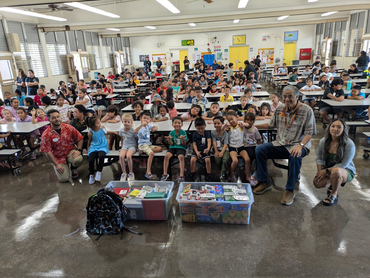 Mahalo to Mufi Hannemann and the Hawaii Tourism Authority, along with Target for their community outreach by providing our keiki with  much needed school supplies.  <a href="/HawaiiHTA/">Hawaiʻi Tourism Authority (HTA)</a>