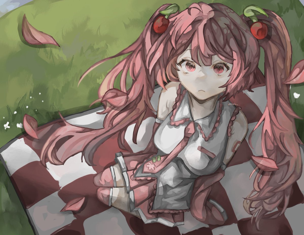 cherry miku!! 🌸🍒

#digitalart #smallartist #artcommunity #hatsunemiku #cherrymiku #pjsk #projectsekai #illust #illustration