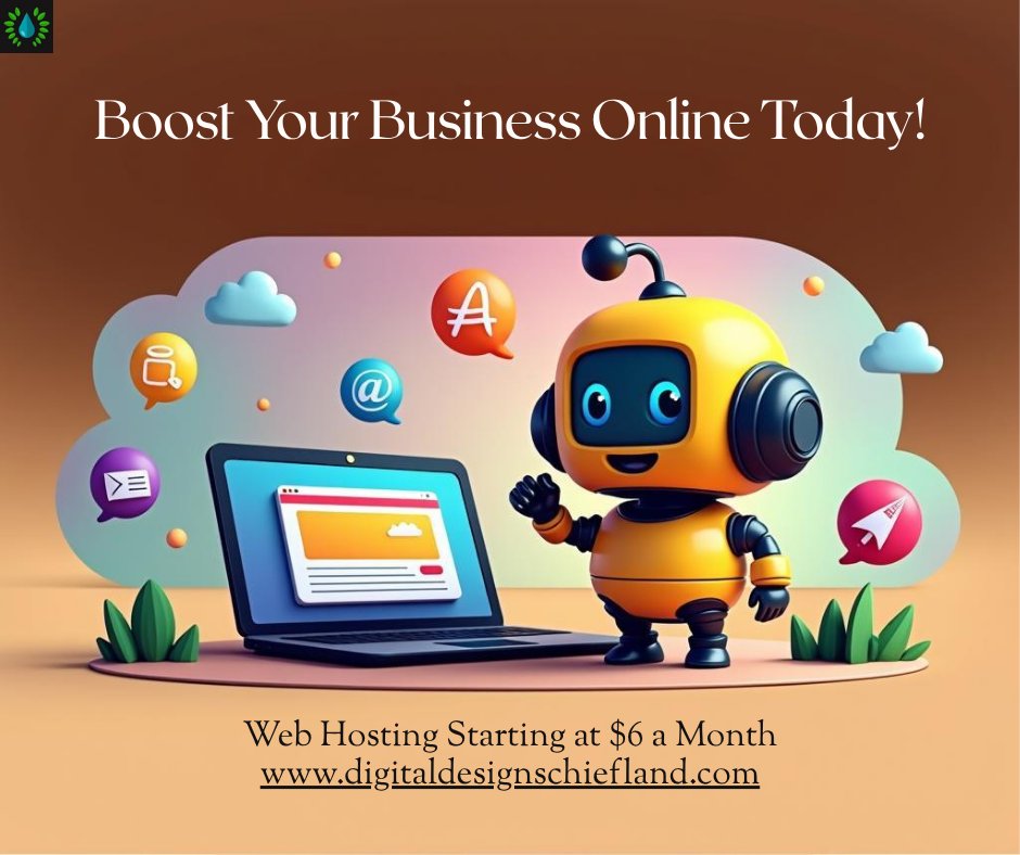 DigiDesignChief's tweet image. Web hosting: $6/mo! Includes 1 site, 5 custom emails, 5GB SSD, &amp;amp; unmetered bandwidth. Add a custom domain for $13/yr.

We also offer web design &amp;amp; full tech consulting.

Get started:
digitaldesignschiefland.com

#WebHosting #WebDesign #TechSupport #Chiefland