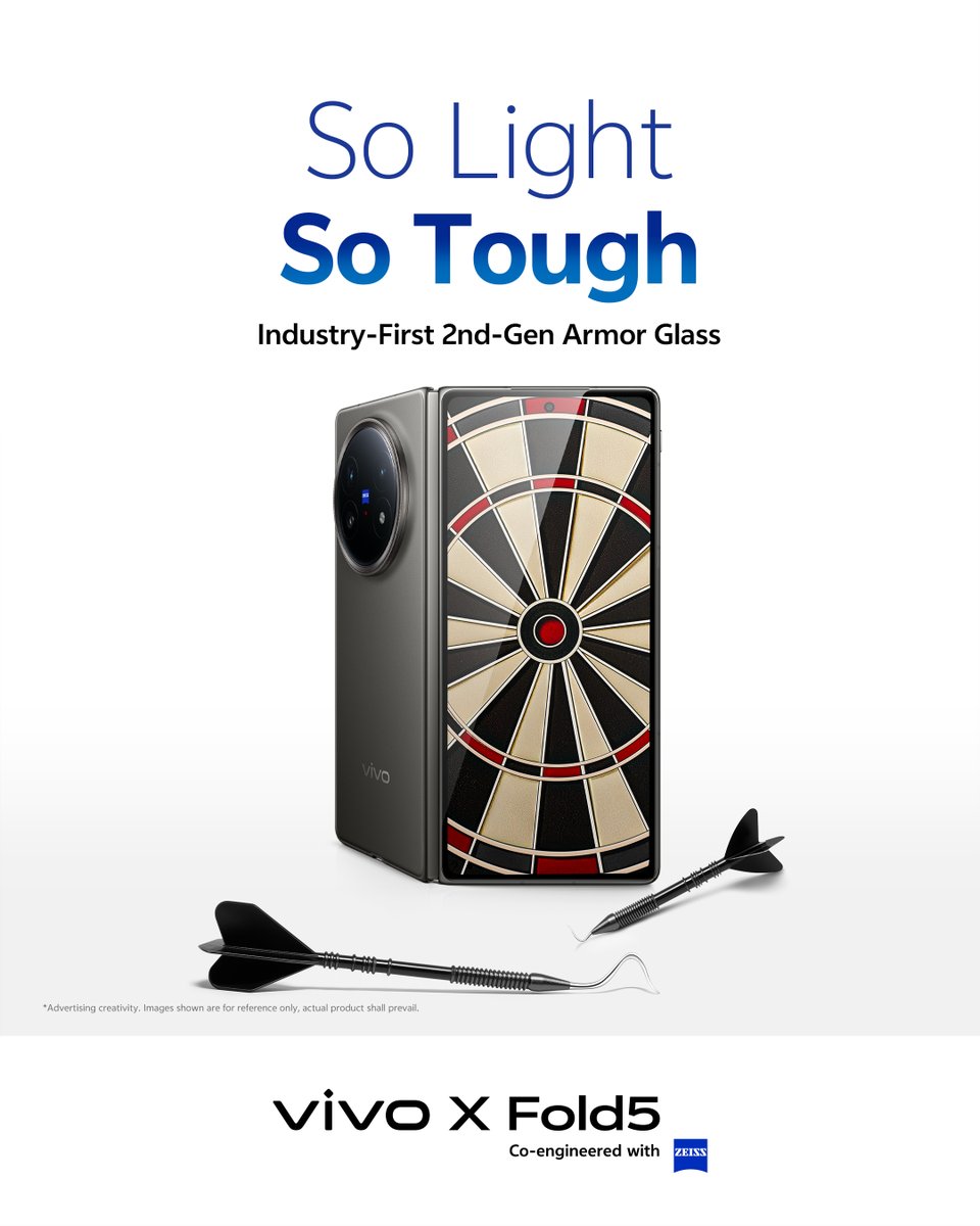 Standing on business! 

Armor Glass gives the vivo X Fold 5 next-level protection—so you can fold, flex, and focus without worry.