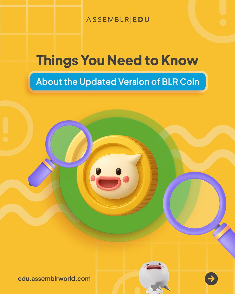 assemblrworld's tweet image. It’s time to unlock new possibilities with BLR Coin! 💰
But wait, what is BLR Coin? 🤔

Scroll down on this thread to learn about things you need to know about BLR Coin! ⬇️🧵

#AssemblrEDU #BLRCoin