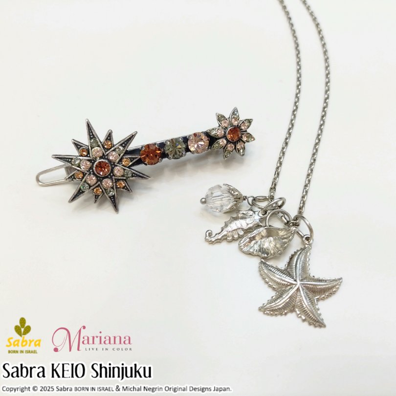 ミハエルネグリン Michal Negrin ネックレス ピンク クロス